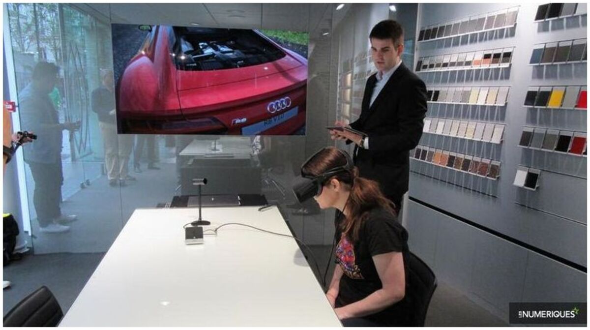 La salle d'exposition VR d'Audi